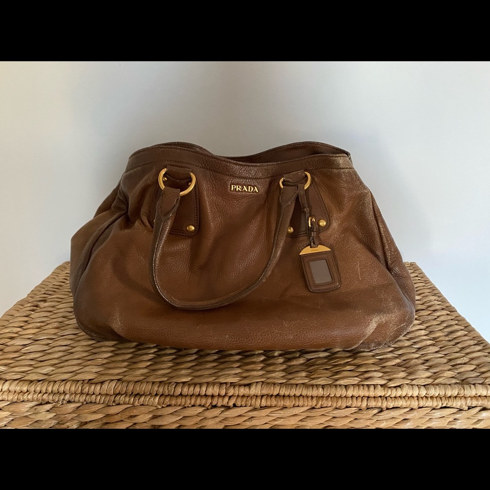 Prada Deerskin Shoulder Handbag - RARE